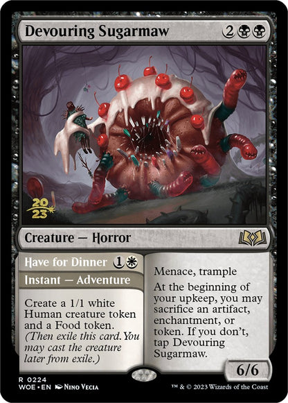 Devouring Sugarmaw // Have for Dinner (224p) - Wilds of Eldraine Promos