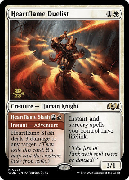 Heartflame Duelist // Heartflame Slash (228p) Foil - Wilds of Eldraine Promos