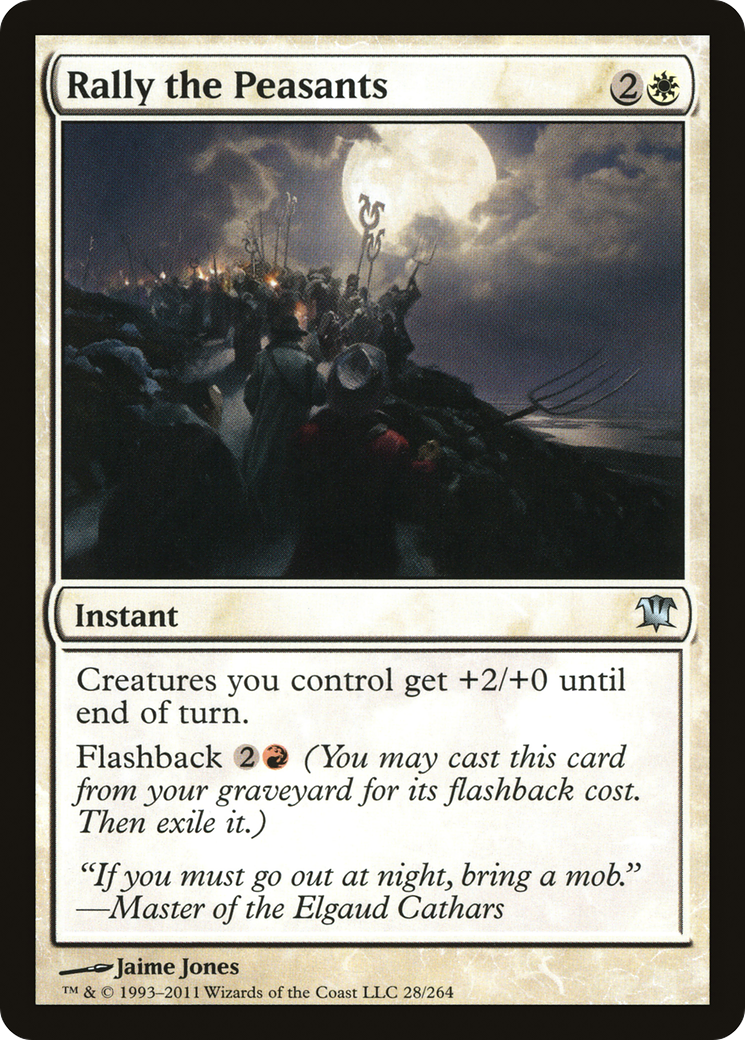 Rally the Peasants (028) Foil - Innistrad