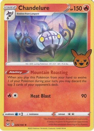 Chandelure (26) Holofoil - Trick or Trade BOOster Bundle 2023