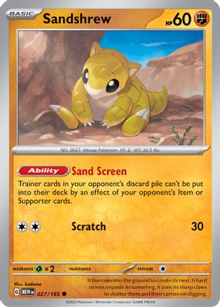 Sandshrew (27) - SV Scarlet & Violet 151