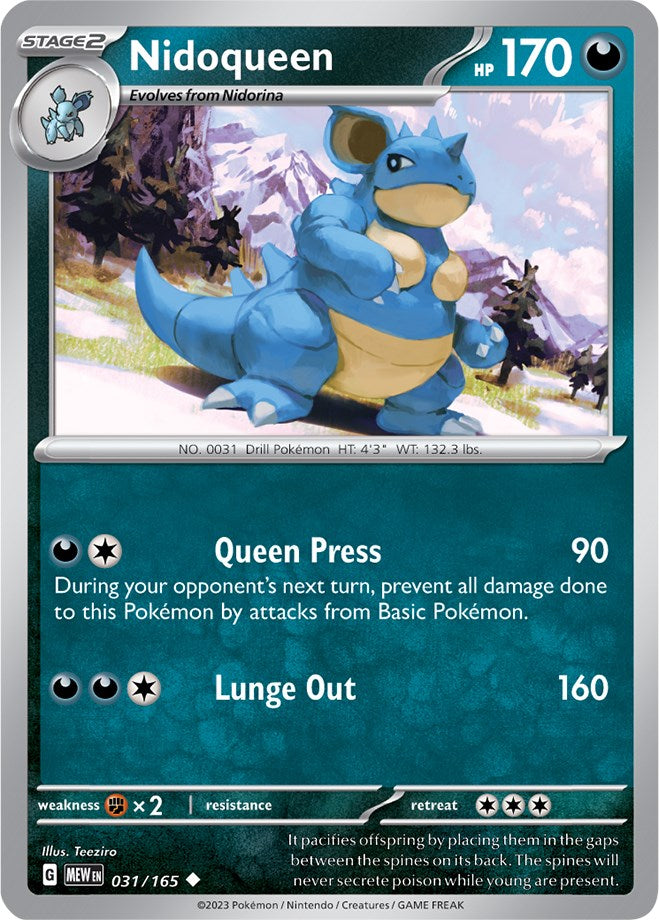 Nidoqueen (031/165) [Scarlet & Violet: 151] | Silver Goblin