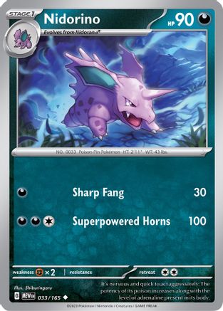 Nidorino (033/165) [Scarlet & Violet 151] | Silver Goblin