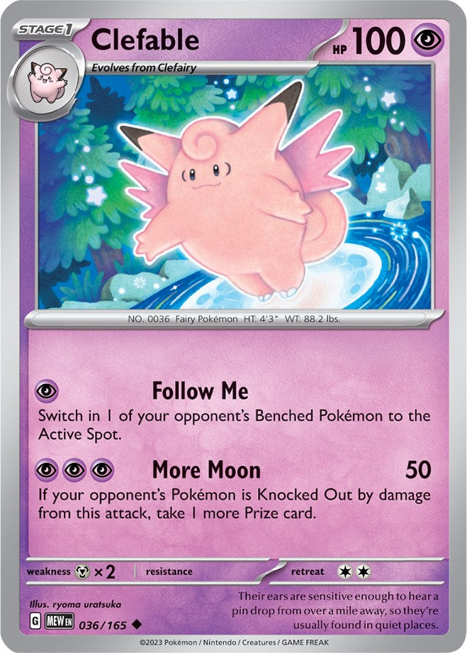 Clefable (036/165) [Scarlet & Violet: 151] | Silver Goblin