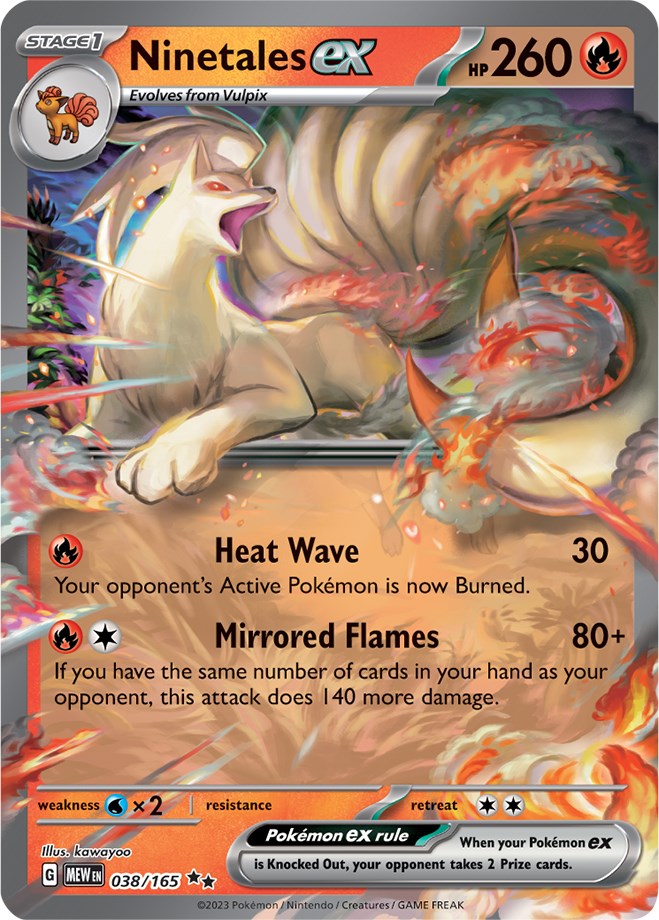 Ninetales ex (038/165) [Scarlet & Violet: 151] | Silver Goblin