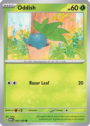 Oddish (43) - SV Scarlet & Violet 151