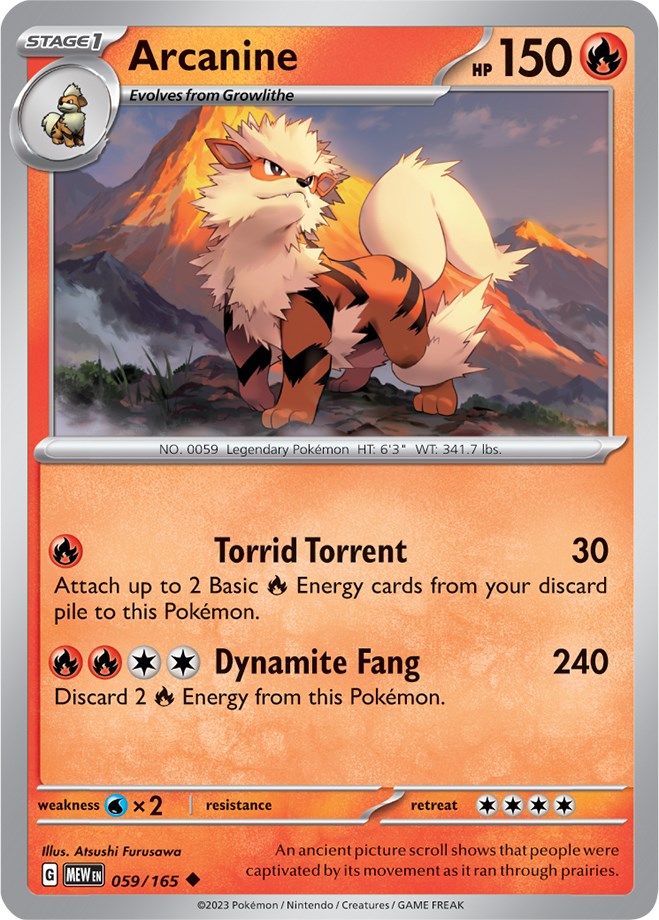 Arcanine (059/165) [Scarlet & Violet: 151] | Silver Goblin