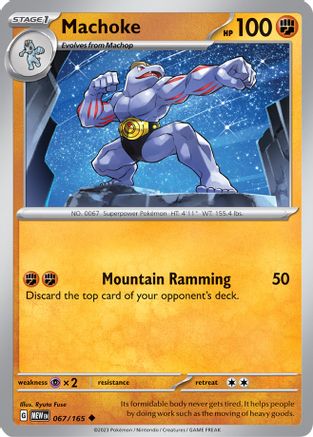 Machoke - 067/165 (67) - SV Scarlet & Violet 151