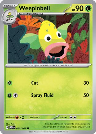 Weepinbell (70) - Scarlet & Violet 151