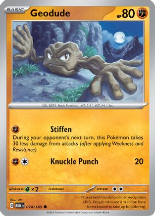 Geodude (74) - SV Scarlet & Violet 151