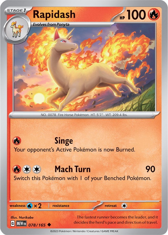 Rapidash (078/165) [Scarlet & Violet: 151] | Silver Goblin