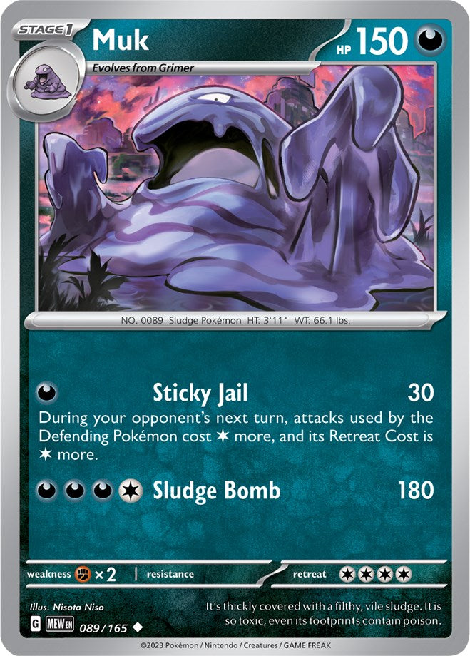 Muk (089/165) [Scarlet & Violet: 151] | Silver Goblin