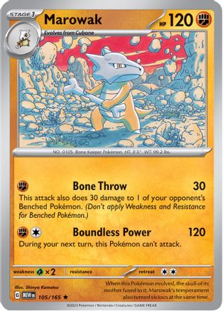 Marowak (105) Holofoil - SV Scarlet & Violet 151