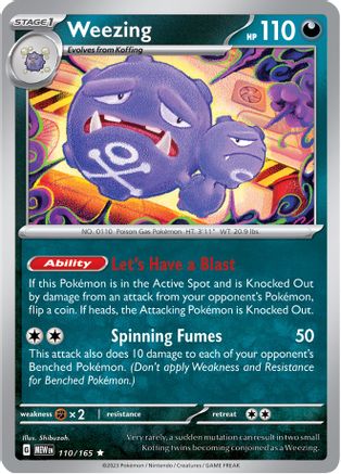 Weezing (110) Holofoil - SV Scarlet & Violet 151