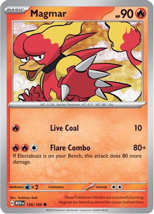 Magmar (126) Reverse Holofoil - SV Scarlet & Violet 151