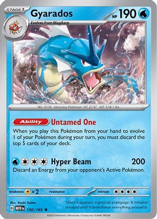 Gyarados (130) Holofoil - SV Scarlet & Violet 151