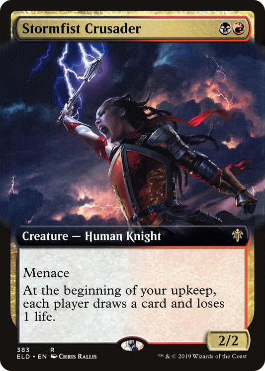 Stormfist Crusader (Extended Art) (383) - Throne of Eldraine