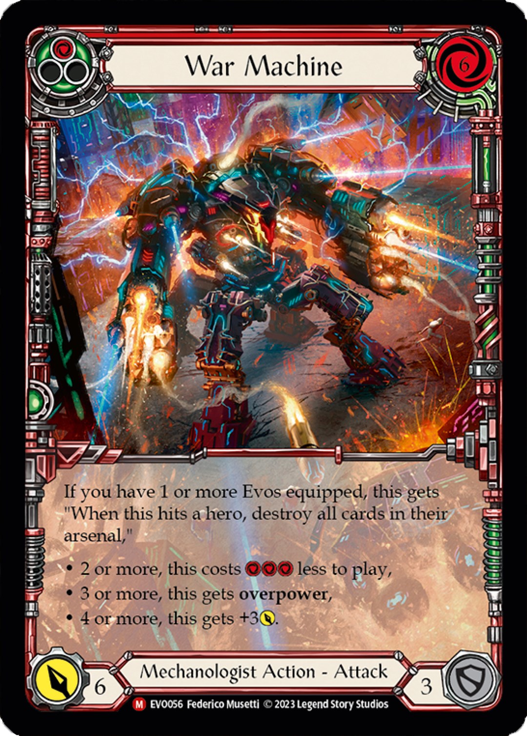 War Machine (Extended Art) [EVO056] (Bright Lights)  Rainbow Foil | Silver Goblin