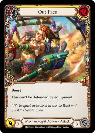 Out Pace (Yellow) (EVO205) Rainbow Foil - Bright Lights