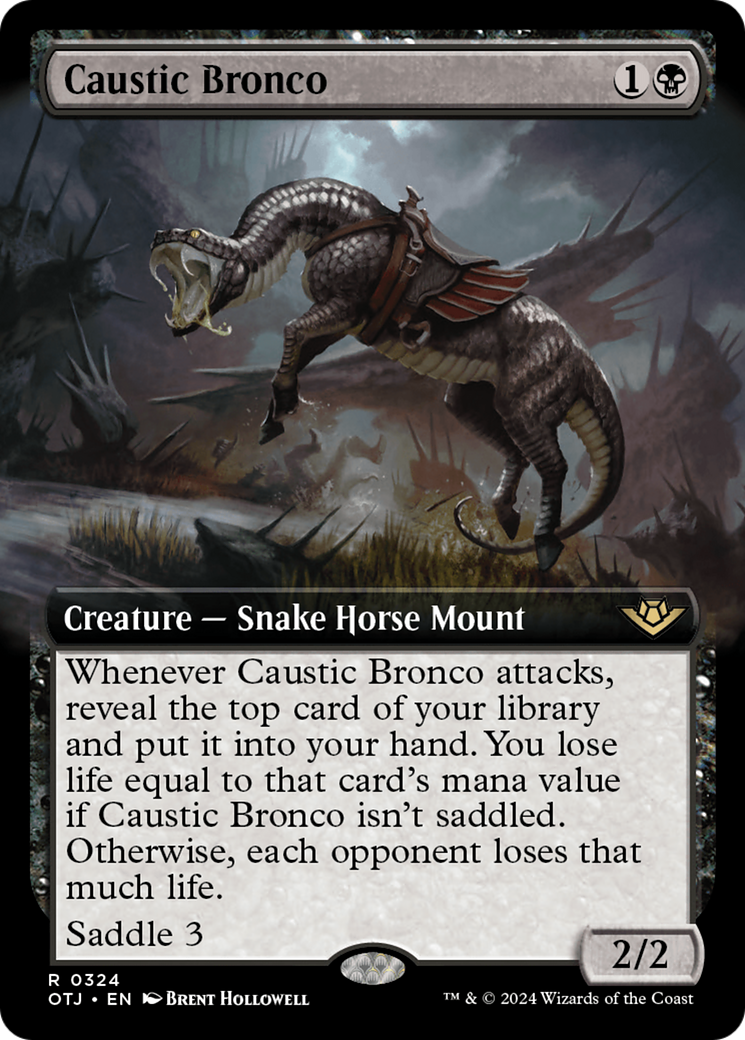 Caustic Bronco (Extended Art) [Outlaws of Thunder Junction] Foil