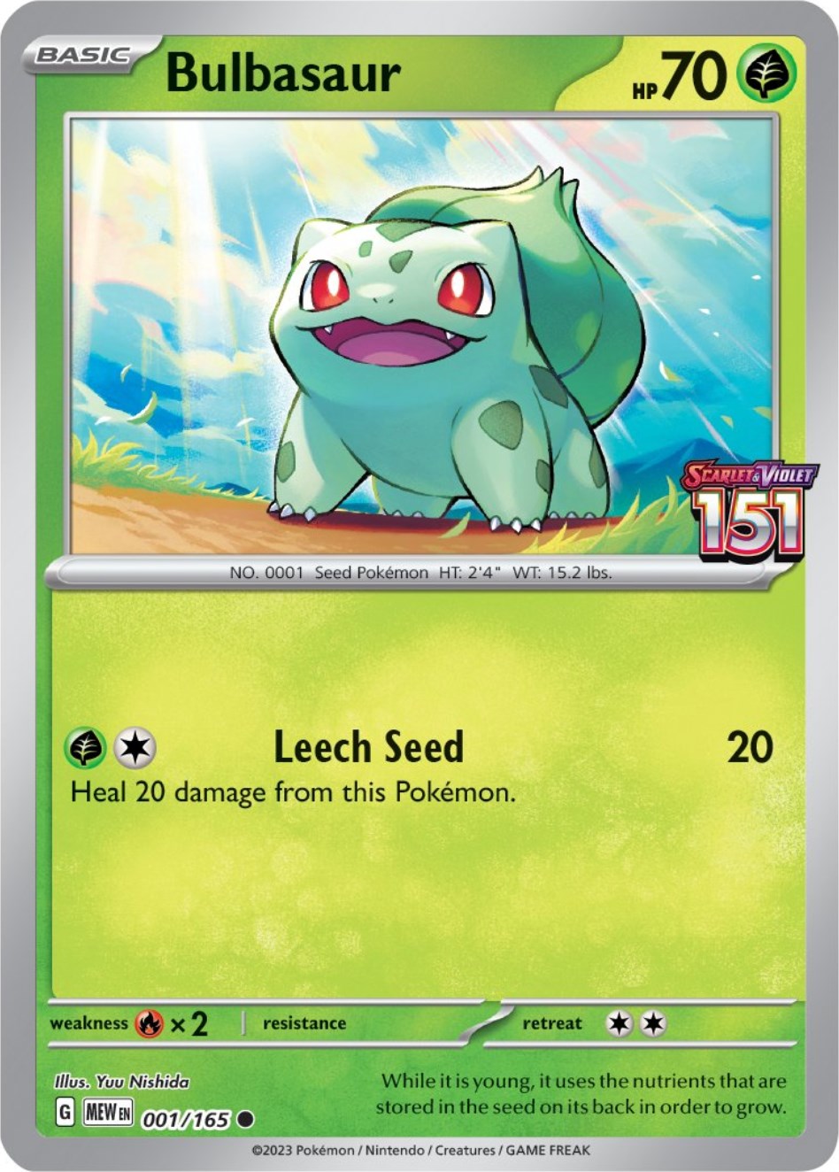 Bulbasaur (001/165) (Best Buy Exclusive) [Scarlet & Violet: 151] | Silver Goblin