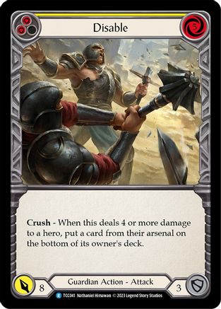 Disable (Yellow) (TCC041) - Round the Table: TCCxLSS