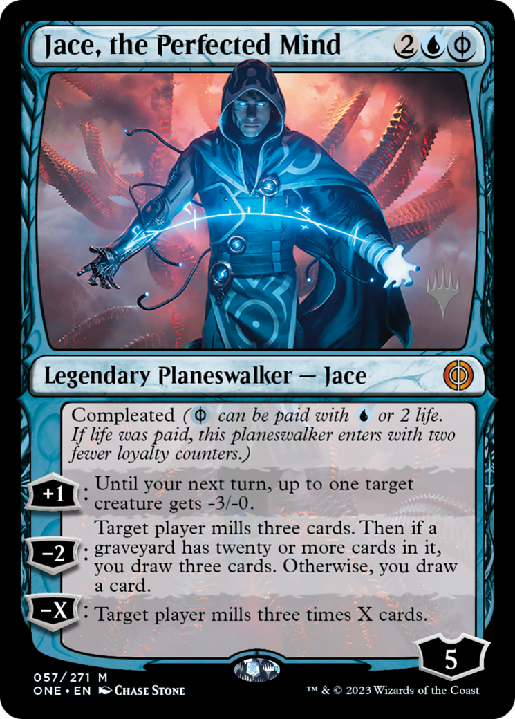 Jace, the Perfected Mind (057) Foil - Phyrexia: All Will Be One Promos