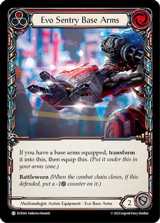 Evo Sentry Base Arms (EVO044) Cold Foil - Bright Lights