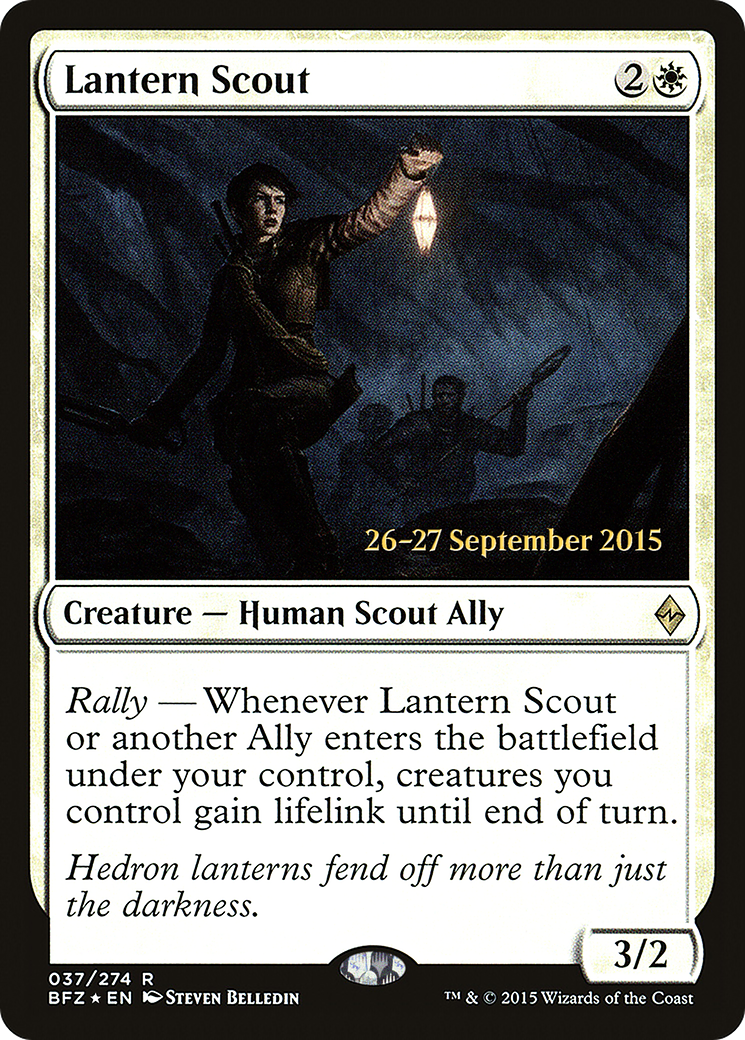 Lantern Scout (37s) Foil - Battle for Zendikar Promos