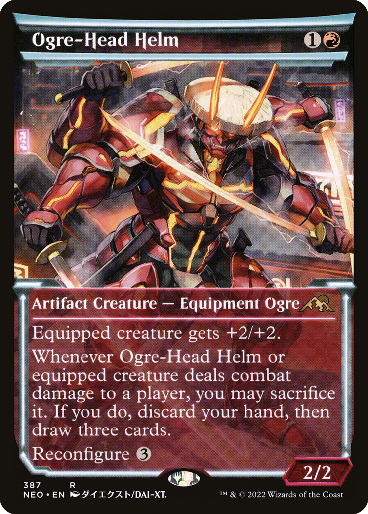 Ogre-Head Helm (Showcase) (387) - Kamigawa: Neon Dynasty