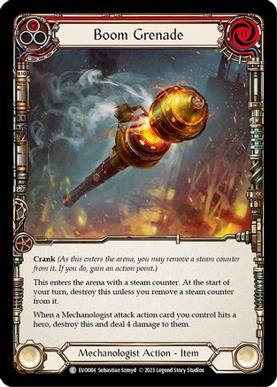 Boom Grenade (Red) (EVO084) Rainbow Foil - Bright Lights