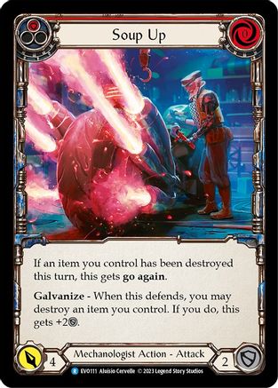 Soup Up (Red) (EVO111) Rainbow Foil - Bright Lights