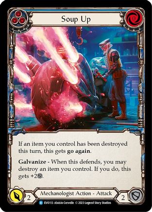 Soup Up (Blue) (EVO113) Rainbow Foil - Bright Lights