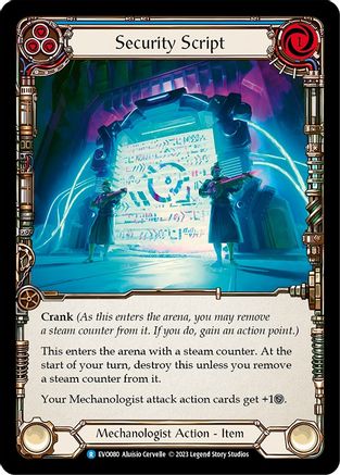 Security Script (EVO080) Rainbow Foil - Bright Lights