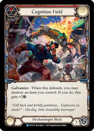 Cognition Field (Red) (EVO117) Rainbow Foil - Bright Lights