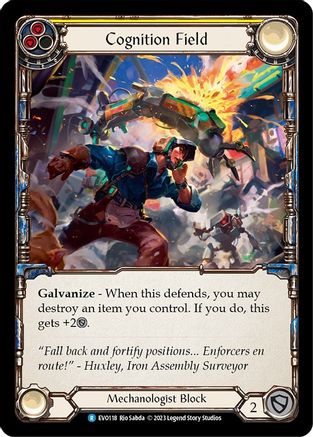 Cognition Field (Yellow) (EVO118) Rainbow Foil - Bright Lights