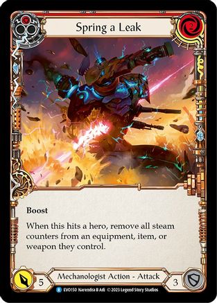 Spring a Leak (Red) (EVO150) Rainbow Foil - Bright Lights