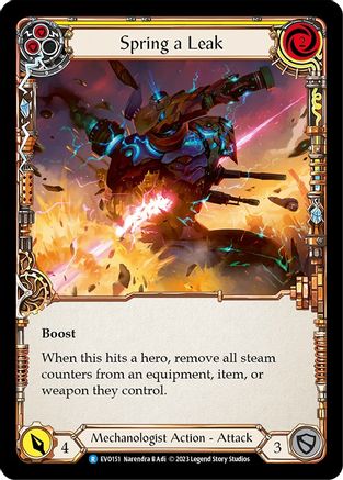 Spring a Leak (Yellow) (EVO151) Rainbow Foil - Bright Lights
