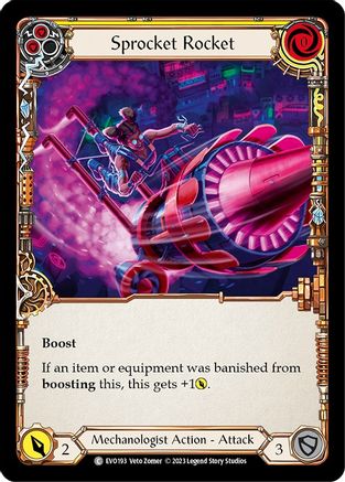 Sprocket Rocket (Yellow) (EVO193) Rainbow Foil - Bright Lights