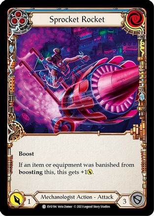 Sprocket Rocket (Blue) (EVO194) Rainbow Foil - Bright Lights