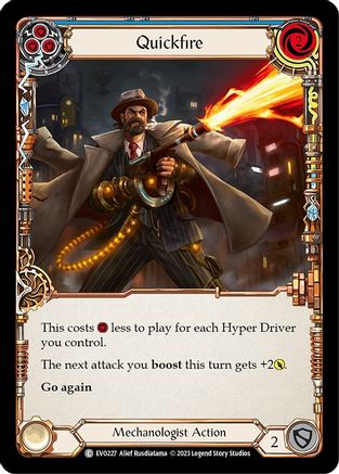 Quickfire (Blue) (EVO227) Rainbow Foil - Bright Lights