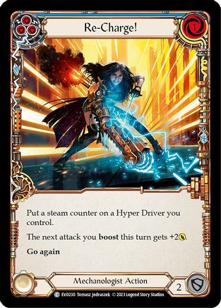 Re-Charge! (Blue) (EVO230) Rainbow Foil - Bright Lights