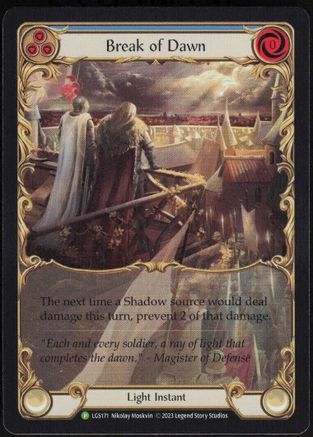 Break of Dawn (Blue) (LGS171) Rainbow Foil - FaB Promos