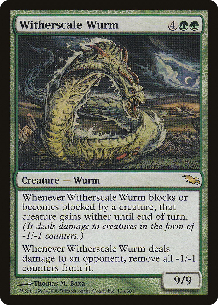 Witherscale Wurm (134) - Shadowmoor