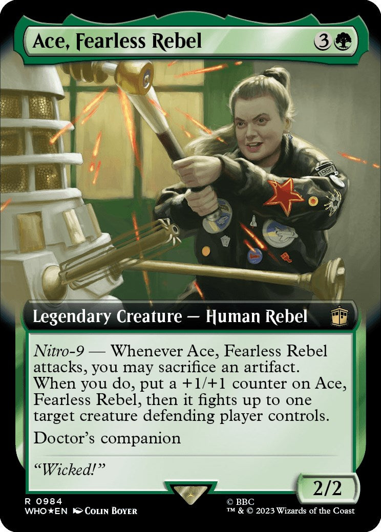 Ace, Fearless Rebel (Extended Art) (Surge Foil) [Doctor Who] | Silver Goblin