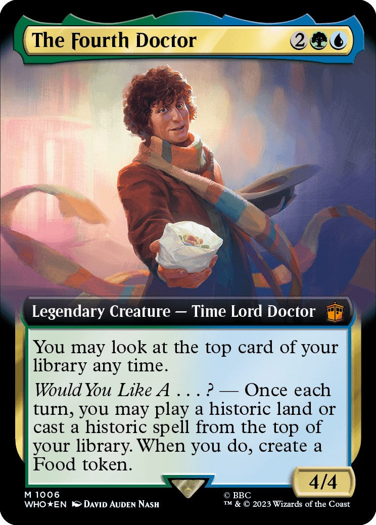 The Fourth Doctor (Extended Art) (Surge Foil) [Doctor Who] | Silver Goblin