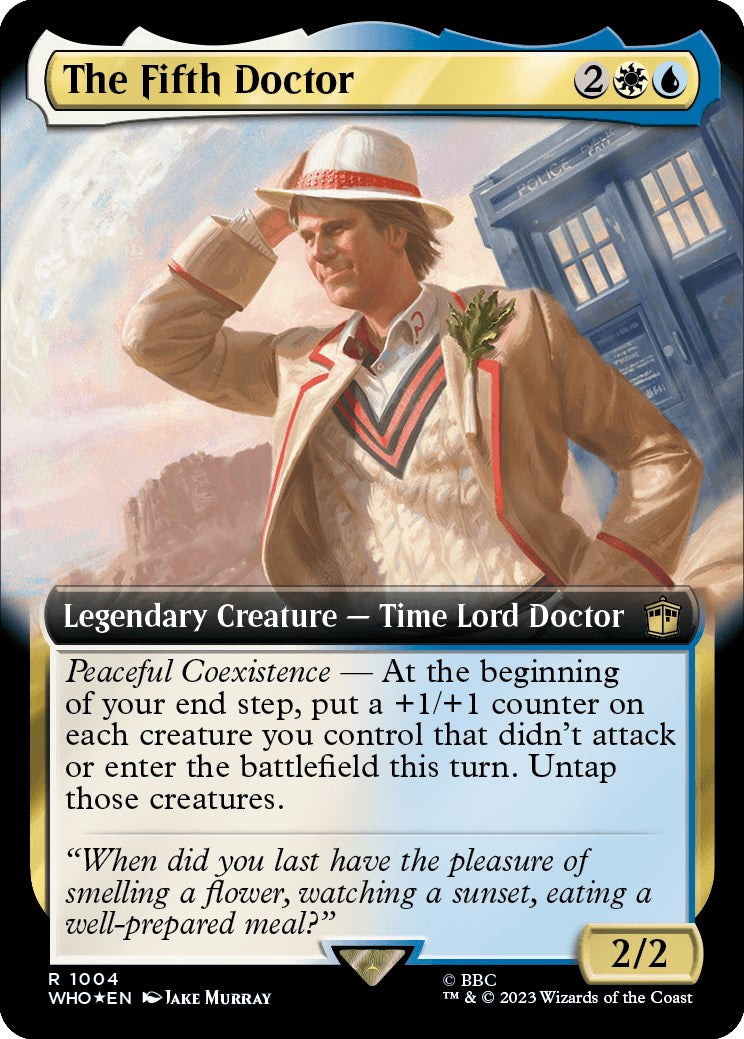 The Fifth Doctor (Extended Art) (Surge Foil) [Doctor Who] | Silver Goblin