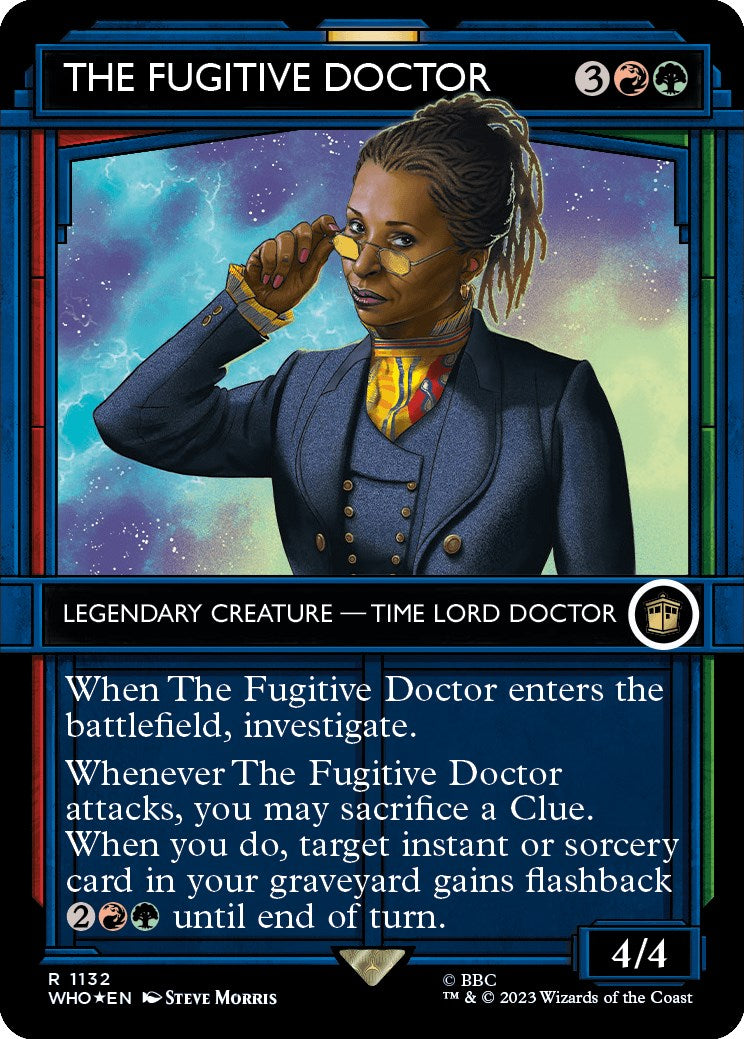 The Fugitive Doctor (Showcase) (Surge Foil) [Doctor Who] | Silver Goblin