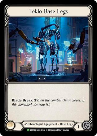 Teklo Base Legs (LGS189) Cold Foil - FaB Promos