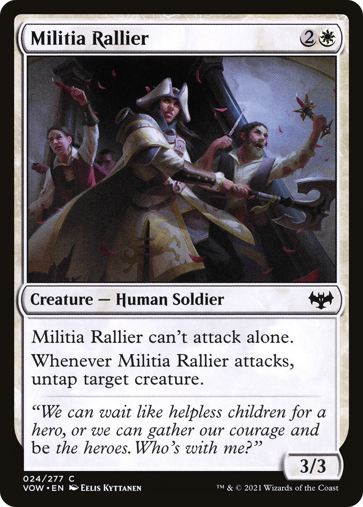 Militia Rallier (024) Foil - Innistrad: Crimson Vow